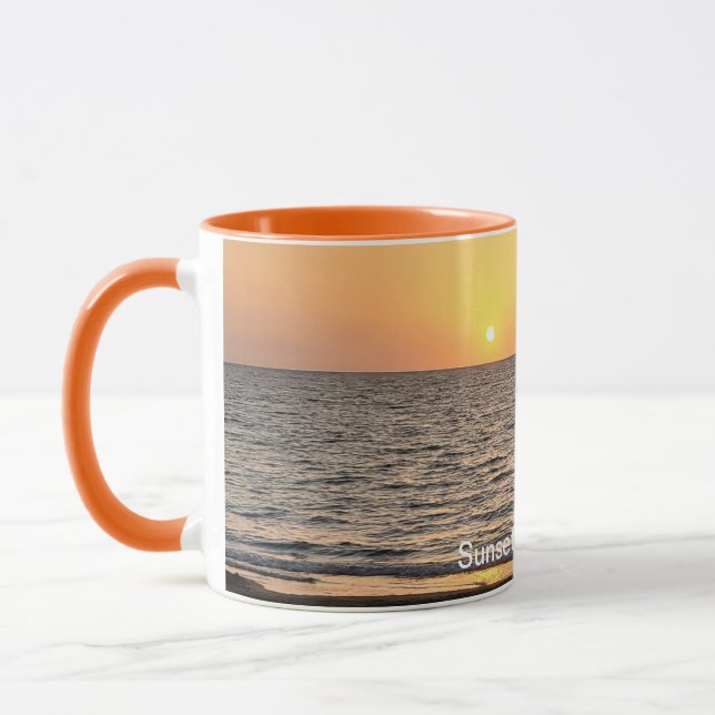 Caneca Hawaii Sunset Personalizável Fotografia (Esquerda)