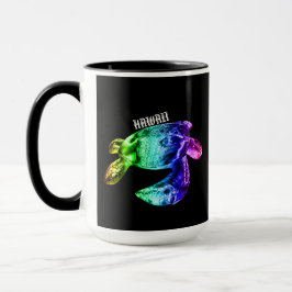 Caneca Hawaii Tribal Honu Rainbow