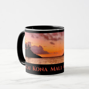 Caneca Hawaiian Sunset Coffee Mug - Kona Kauai Maui O'ahu