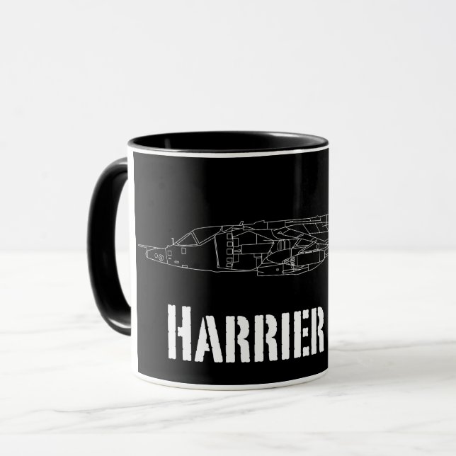 Caneca Hawker Harrier GR3 "Salto" (Frente Esquerda)