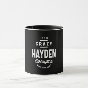 Caneca Hayden Personalizado Name Birthday Gift