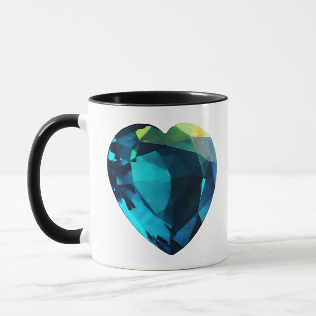 Caneca Heart Aquamarine (Esquerda)