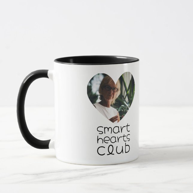 Caneca Heart Frame Photo Mug Teacher Appreciation Gift (Esquerda)