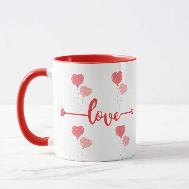 Caneca Heart Love Modern Art (Esquerda)
