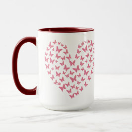 Caneca Heart of Capricious Butterflies