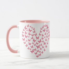 Caneca Heart of Capricious Butterflies