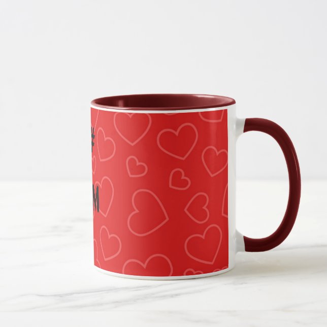 Caneca hearts1, 1#, MAMÃ (Direita)