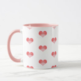 Caneca Hearts Desire Inspirational Words Art Heart