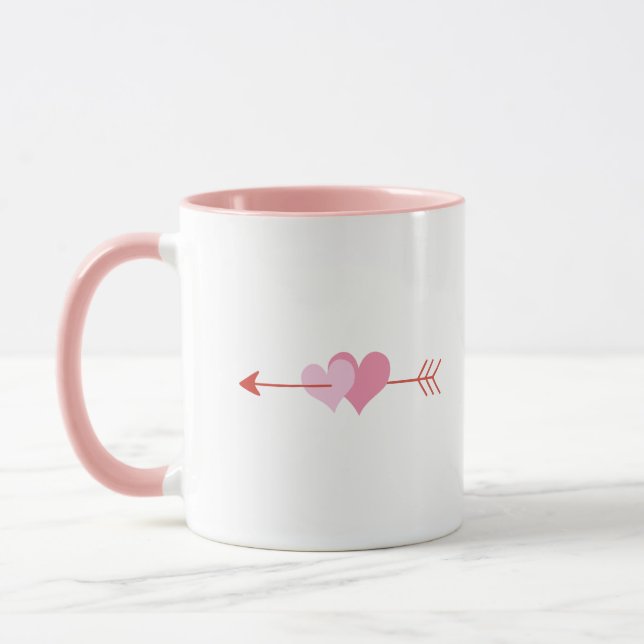 Caneca Hearts Modern Art Design (Esquerda)