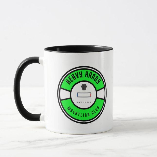 Caneca Heavy Hands Wrestling Club Classic Mug, 11 oz (Esquerda)