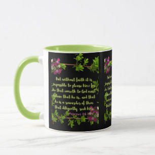 Caneca Hebraico, Bíblia 11:6 KJV, Pic Verso, Tone Mug