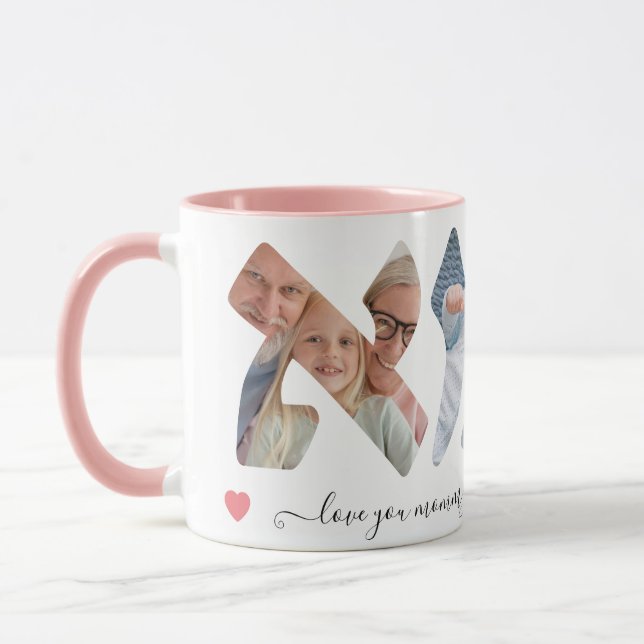 Caneca Hebraico - Foto Collage Script Mug (Esquerda)