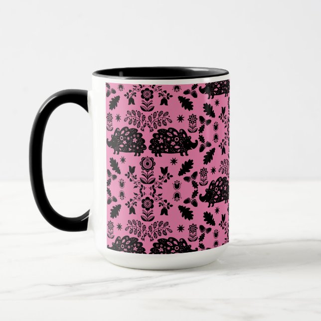 Caneca Hedgehog Folk Art (Esquerda)