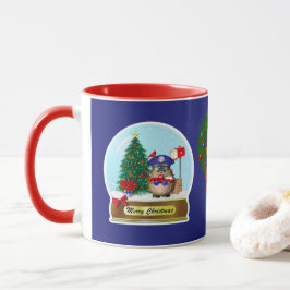 Caneca Hedgehog Mail Carrier Snow Globe