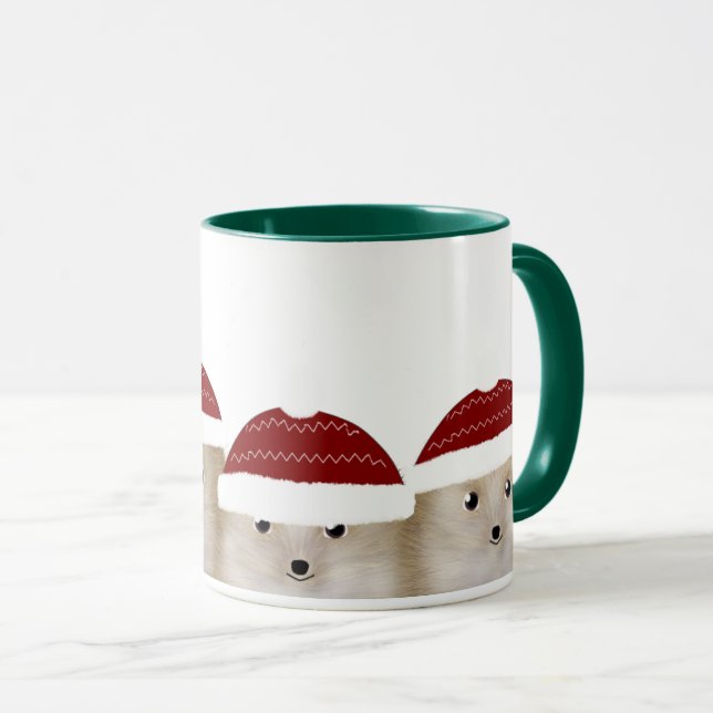 Caneca Hedgehogs de férias (Frente Esquerda)