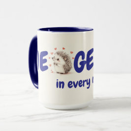 Caneca Hedgehugs! Café de 15oz, Gelado Personalizado