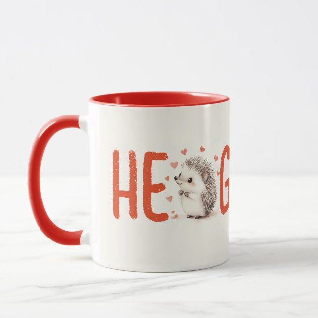 Caneca Hedgehugs! Cãibra De Café De Chapéu Bonito, Chá (Esquerda)