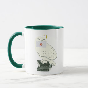 Caneca Hedwig com desenho caprichoso de carta