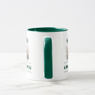 Caneca Hello A New Chapter 2026 | Cozy Green Mug
