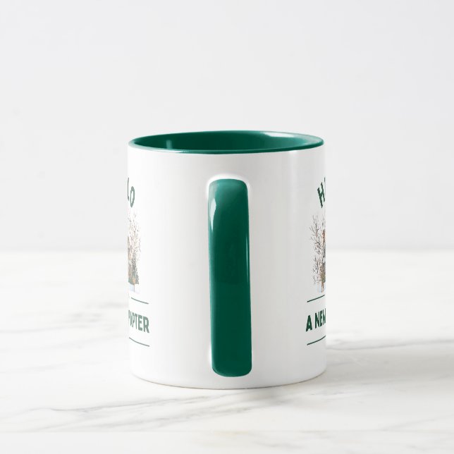 Caneca Hello A New Chapter 2026 | Cozy Green Mug (Alça)