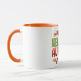 Caneca Hello Autumn Two-Tone Mug | Cozy Fall Gift
