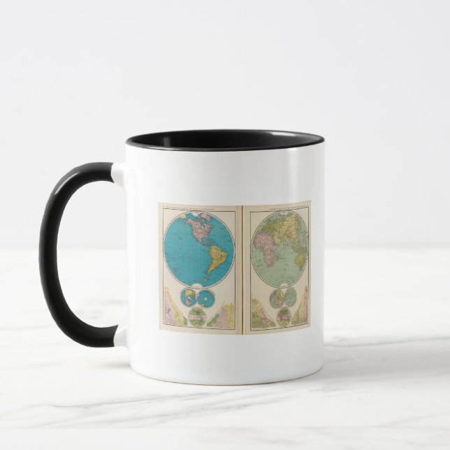 Caneca Hemisfério Ocidental e Oriental (Esquerda)