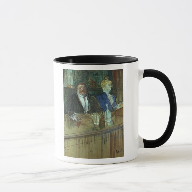 Caneca Henri de Toulouse-Lautrec | no bar: O (Direita)