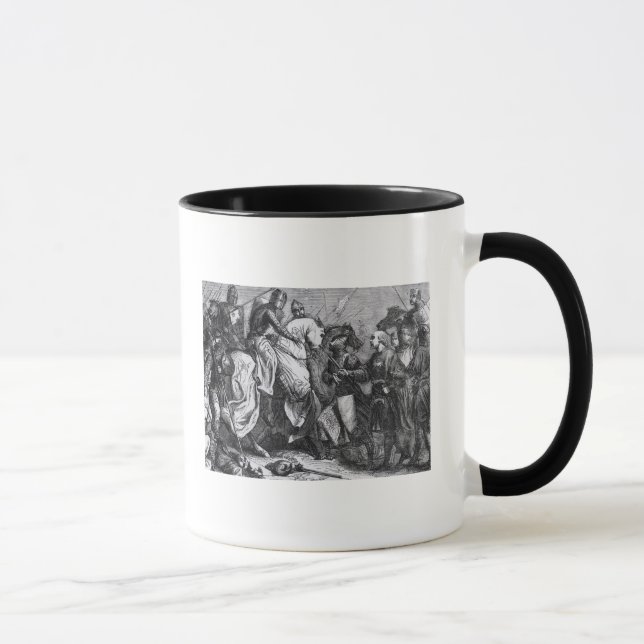 Caneca Henry III na batalha de Lewes, o 14 de maio de (Direita)