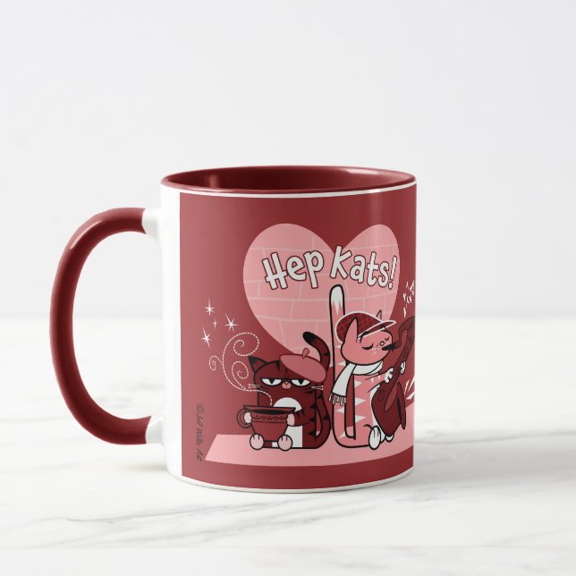 Caneca HEP KATS por Jeff Willis Art (Esquerda)