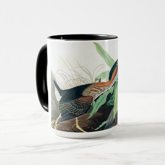 Caneca Herão Verde por John James Audubon (Frente Esquerda)