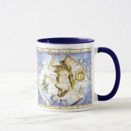 Caneca Hércules e a Coroa por John Flamsteed