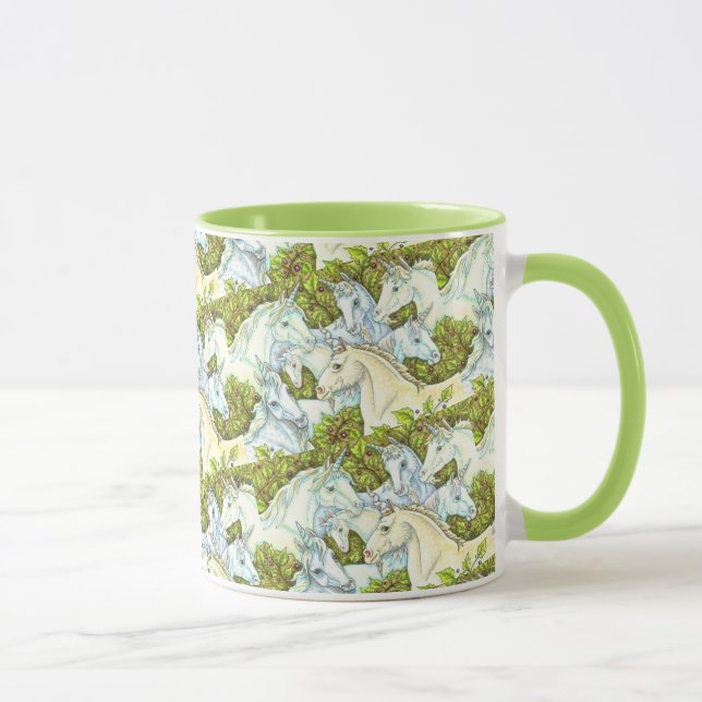 Caneca HERDADO UNICORN MEDIEVAL, CAVALOS, STALLION Fantas (Direita)