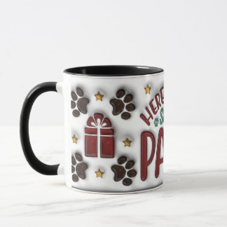Caneca Here Comes Santa Paws