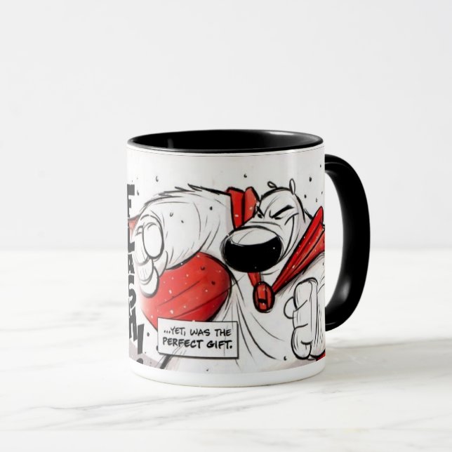Caneca Herobear e a criança COMIC MUG (Frente Esquerda)