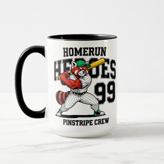 Caneca Heroes da Home Run, Tripulação de Panda Vermelha (Esquerda)