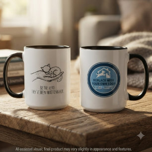 Caneca Herói Compassivo do Resgate Felino
