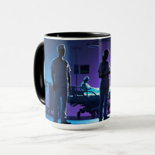 Caneca Heróis silenciosos do hospital