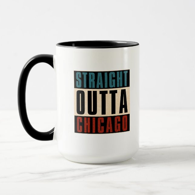 Caneca Hetero Outta Chicago Illinois IL EUA (Esquerda)