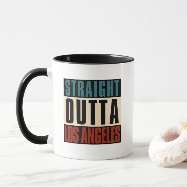 Caneca Hetero Outta Los Angeles California CA EUA (Com Donut)