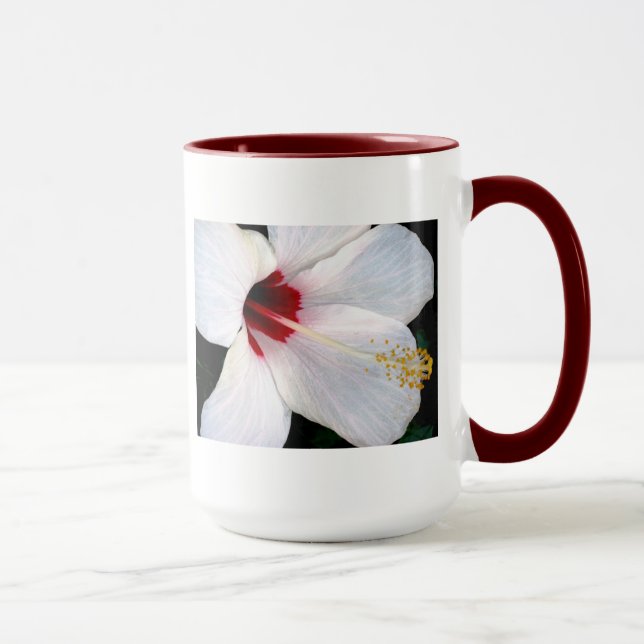 Caneca Hibisco Branco (Direita)