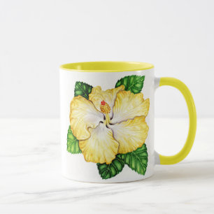Caneca Hibiscus híbrido havaiano