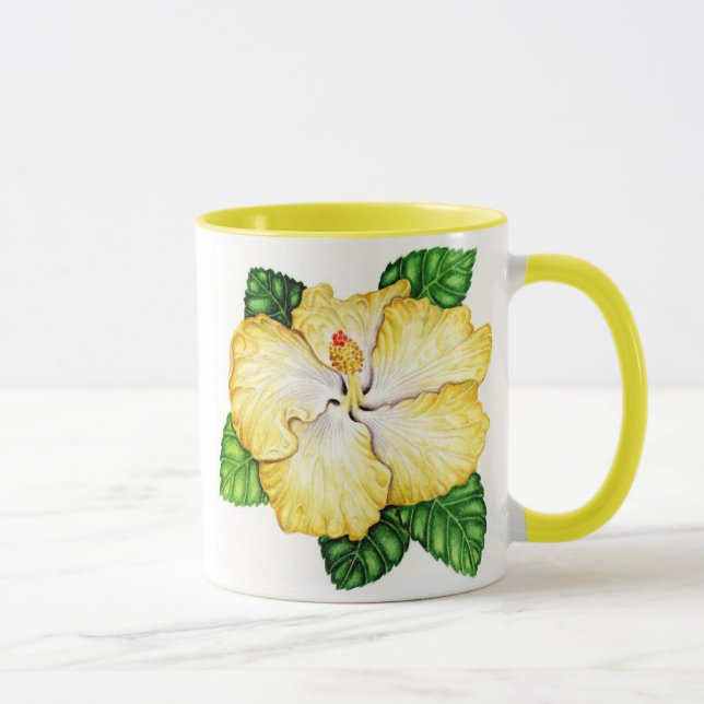 Caneca Hibiscus híbrido havaiano (Direita)