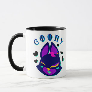 Caneca híbrido estilizado de raposa e gato