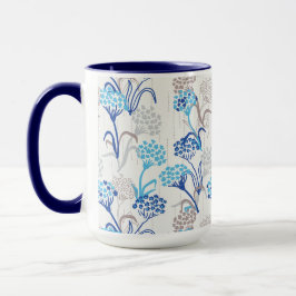 Caneca Hídrangea floral leve e aérea