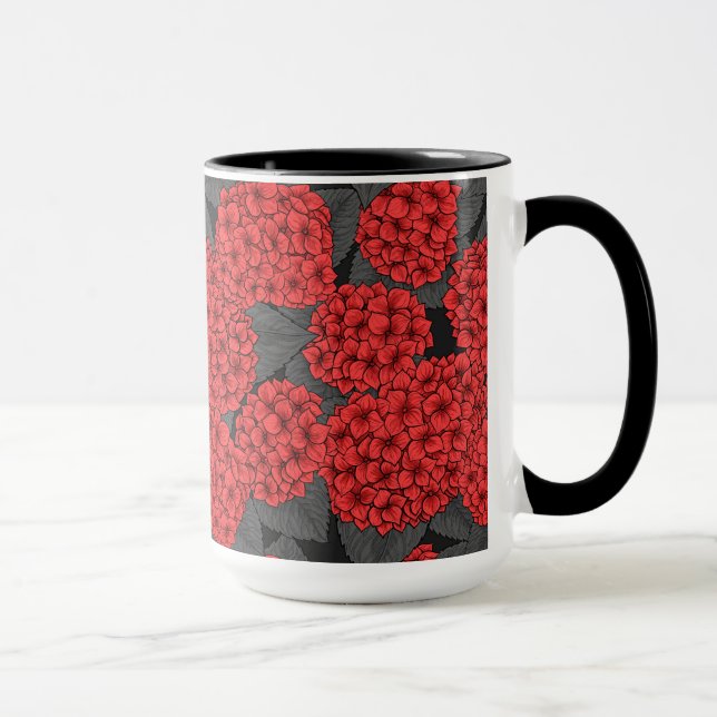 Caneca Hidrangea vermelha (Direita)