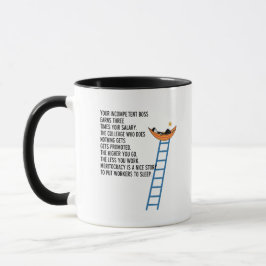 Caneca Hierarquia Engraçada do Escritório & Chefe