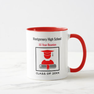 Caneca High School Reunion Custom Black Red