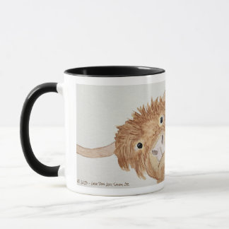 Caneca Highland Cattle Cow Original Art Mug