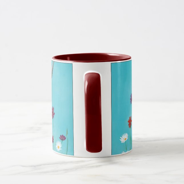 Caneca Highland Cow Chunky Mug Rufus, Contraste vermelho  (Alça)