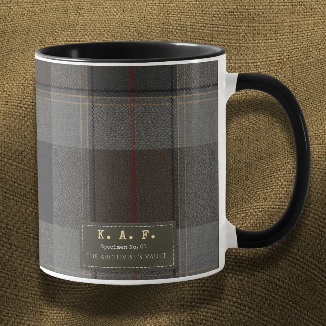 Caneca Highlands Dispatch: Personalized Tartan Field (Criador carregado)